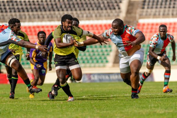 Kabras Sugar utility Jonah Kubu during a past Kenya cup tie against Kenya Harlequins. PHOTO/COURTESY