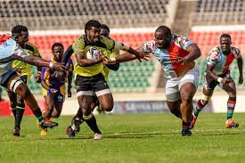 Kabras Sugar utility Jonah Kubu in action against Kenya Harlequins in a past Kenya cup fixture. PHOTO/COURTESY