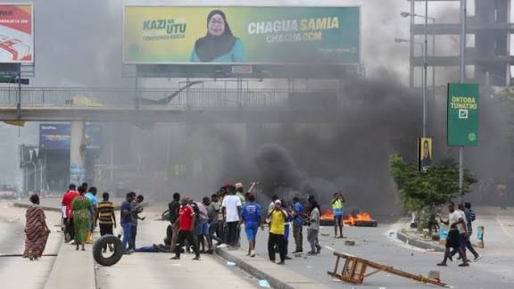 Sham' election in Tanzania fuels open revolt against president Samia